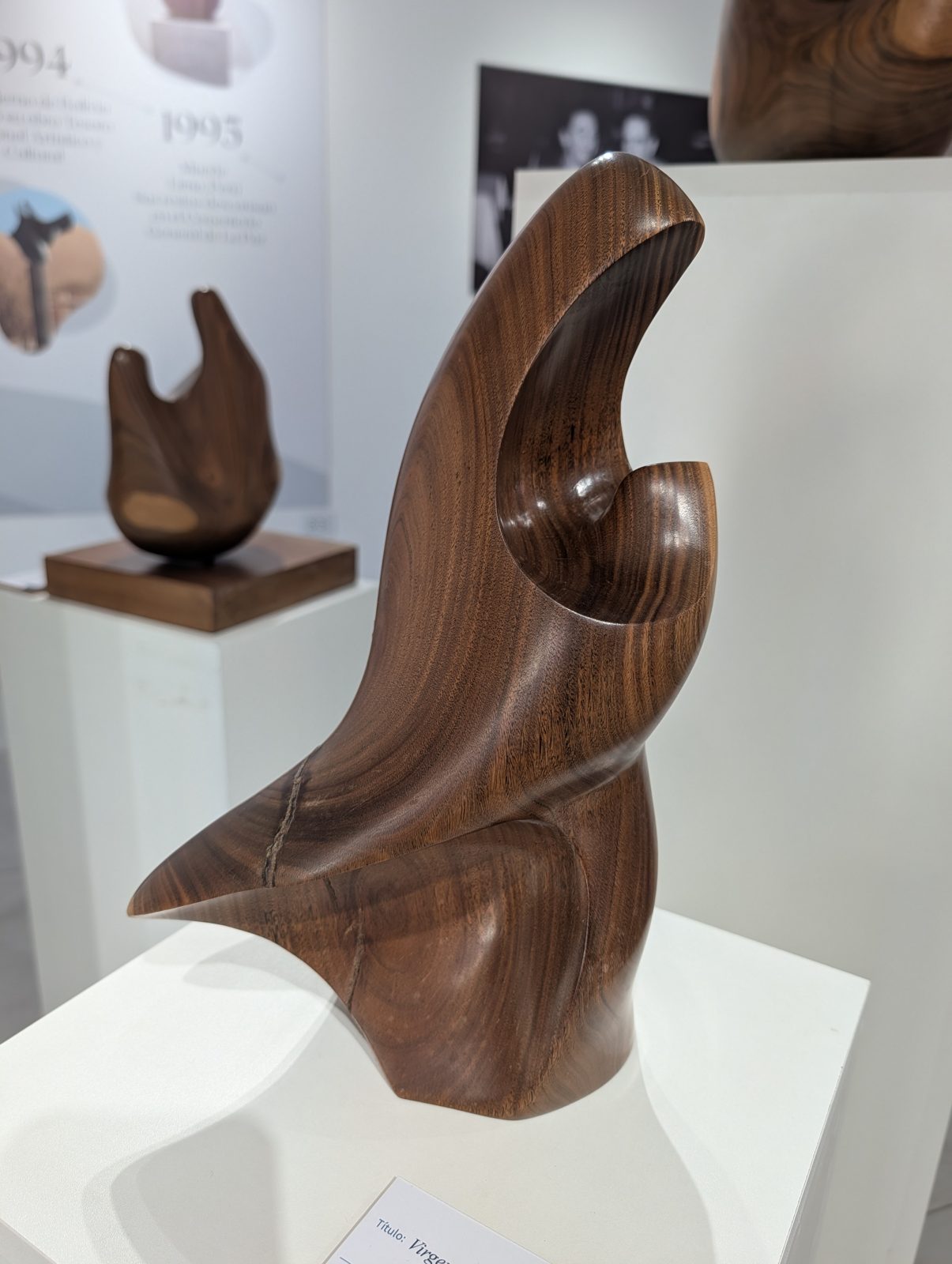 Walnut, polished to the grain.