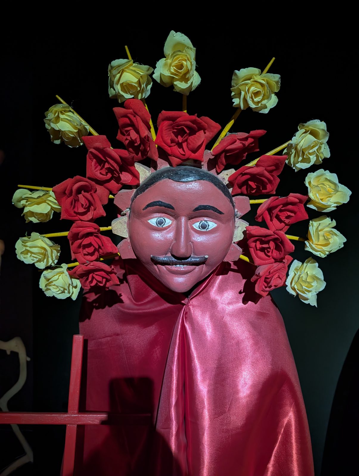 Crowned in roses.