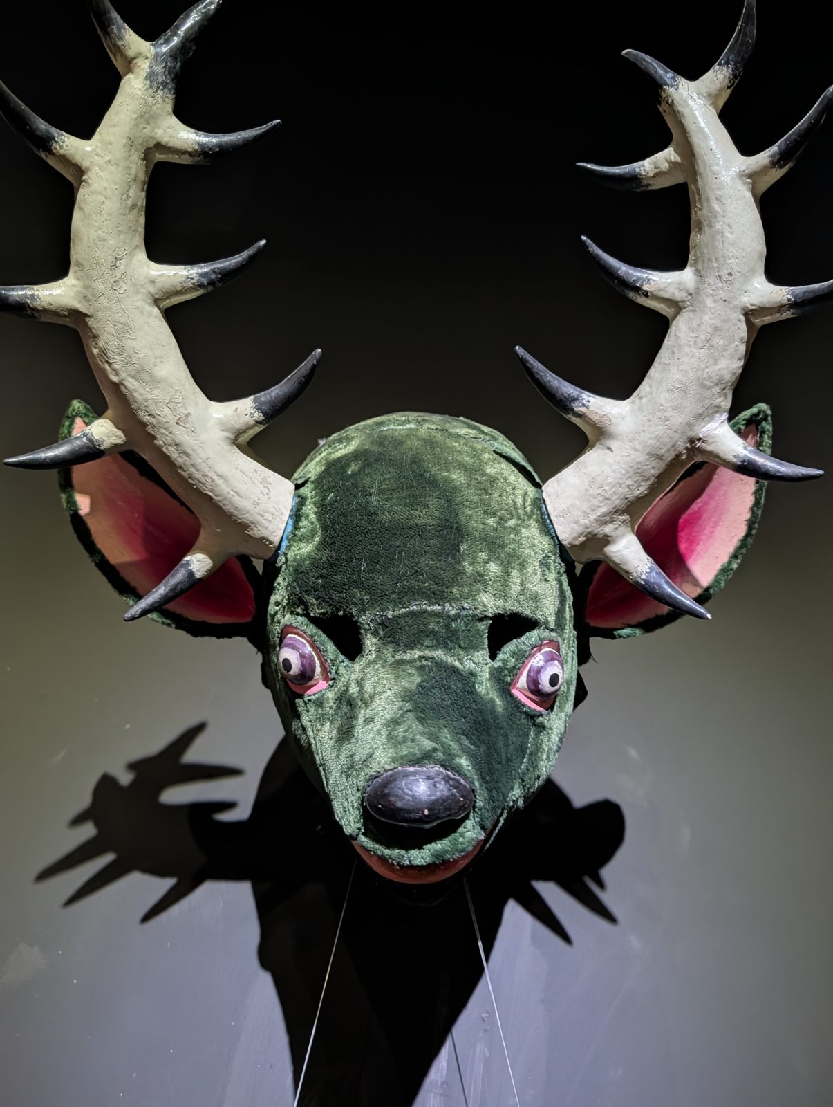 A deer. Gentle until you notice the fangs.