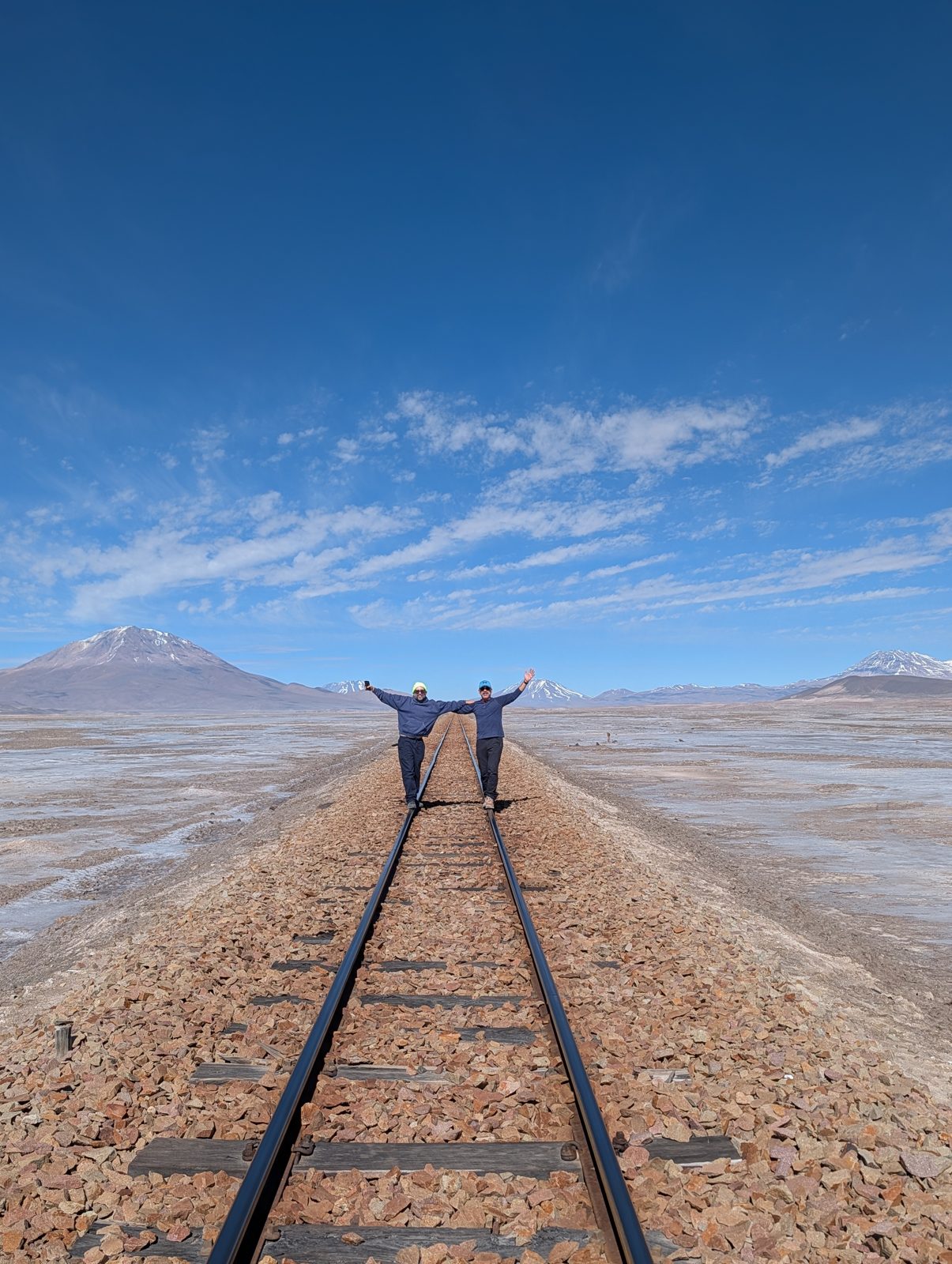 The tracks go to Antofagasta. We went by truck.