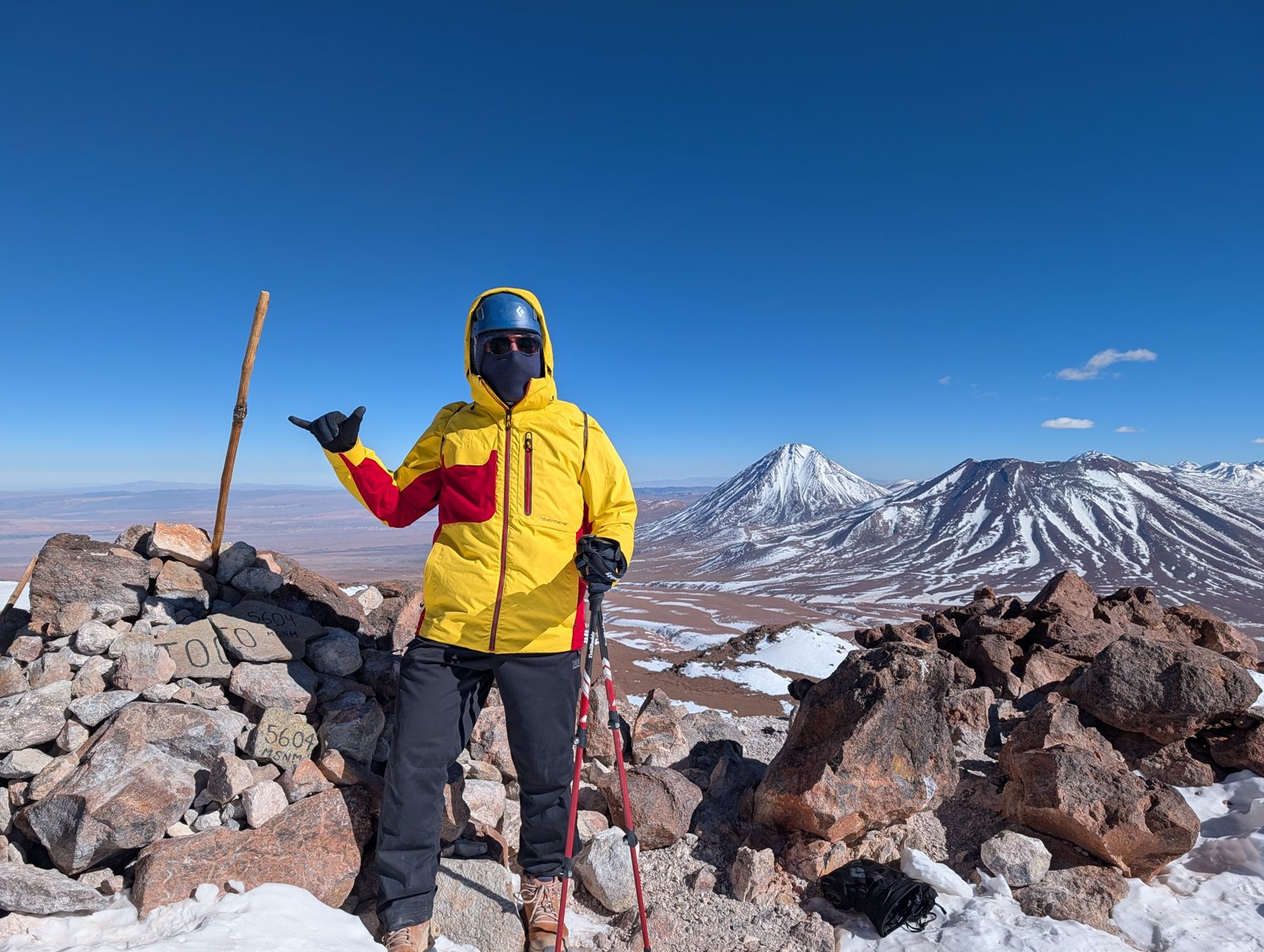 Summit of Cerro Toco. 5,604 meters, 18,386 feet, the highest I have ever stood.