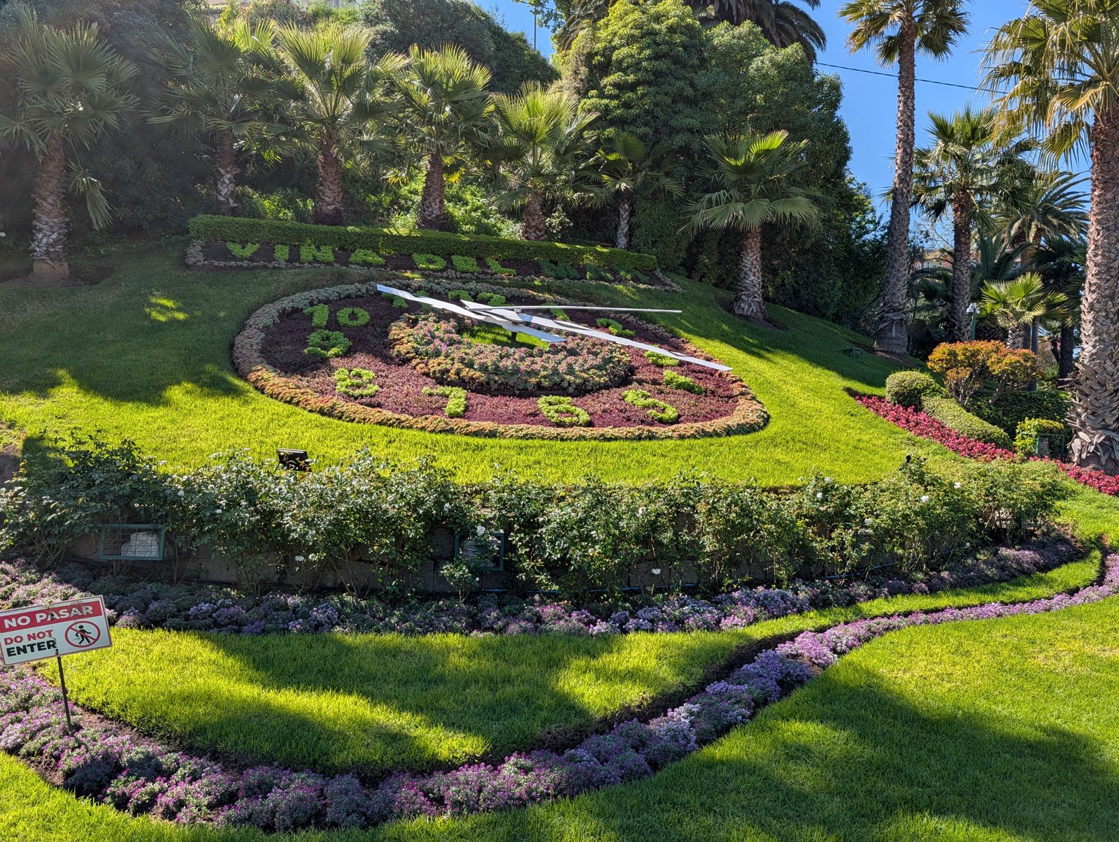 The Reloj de Flores, planted in 1962 and keeping time since.