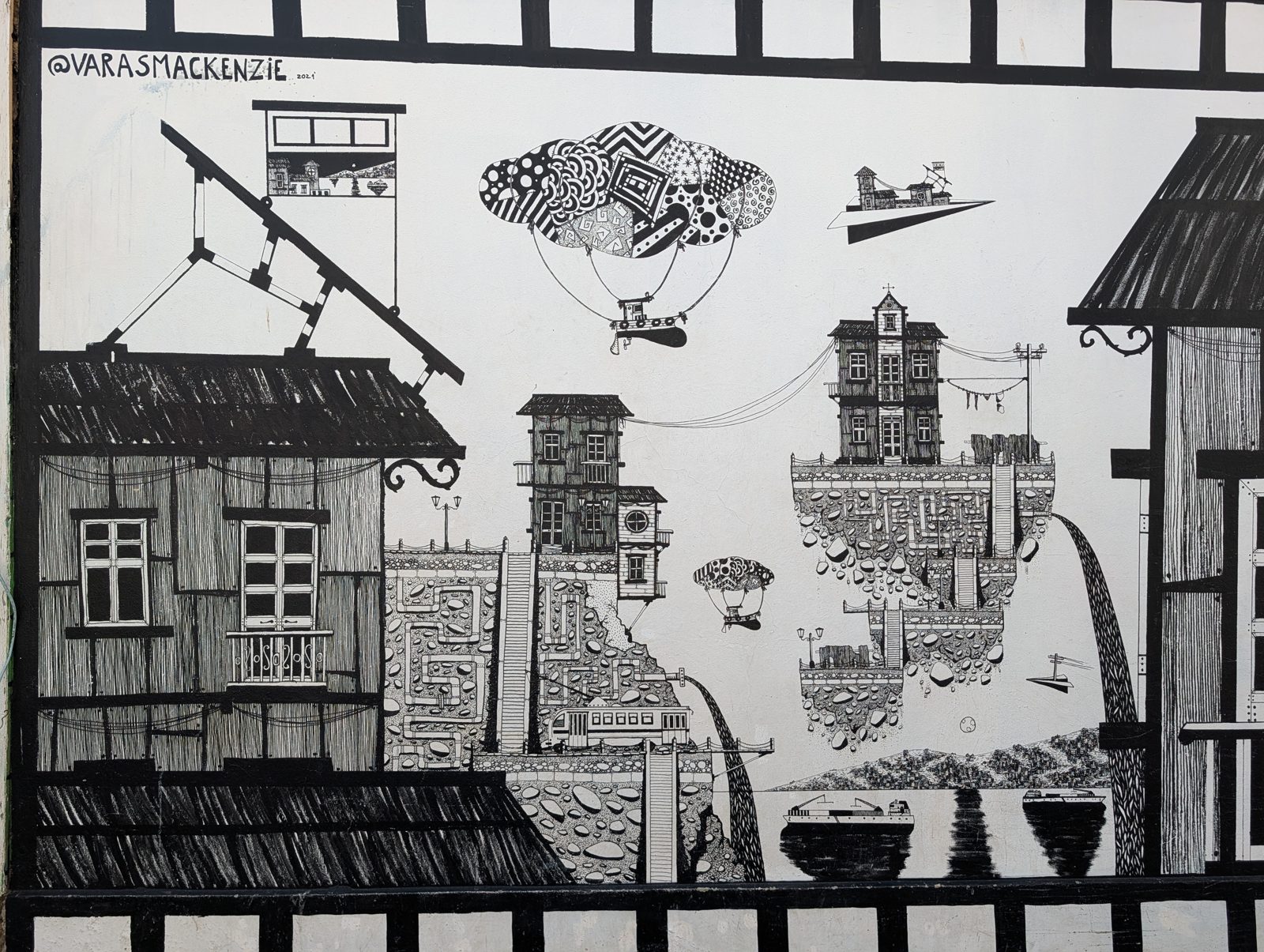 Valparaíso drawn on Valparaíso.