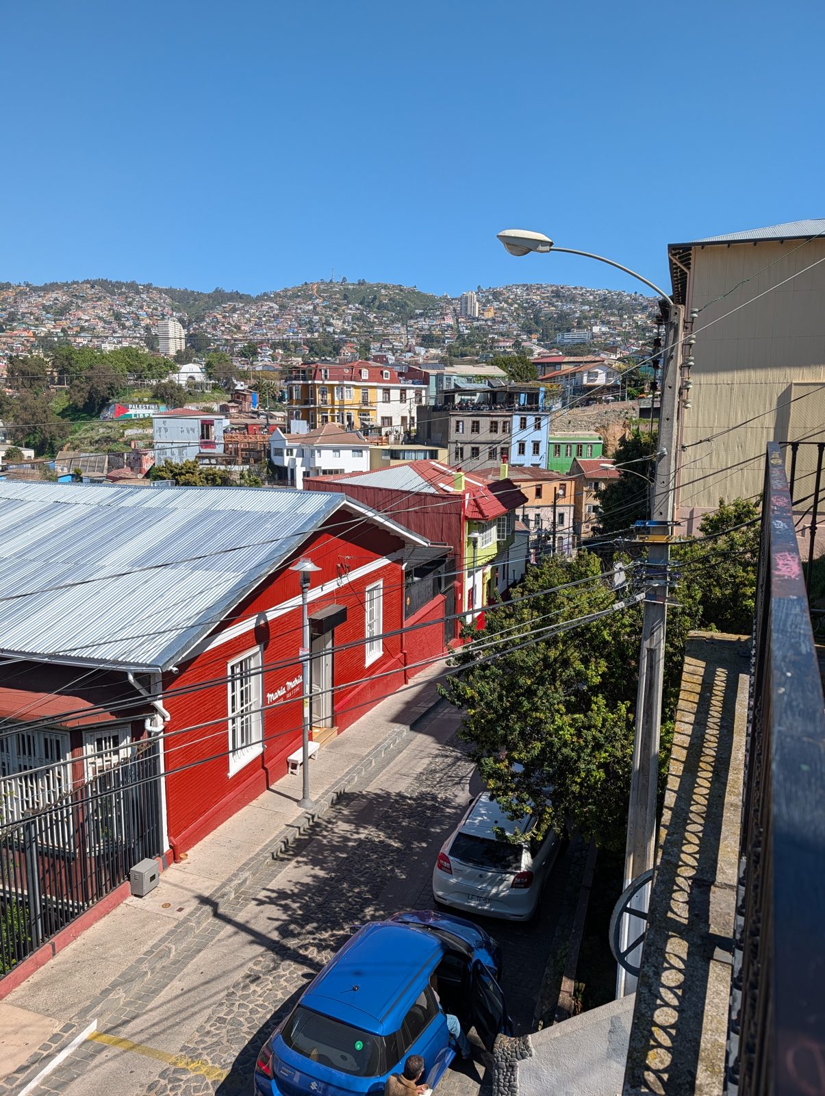 The hills from the terrace.
