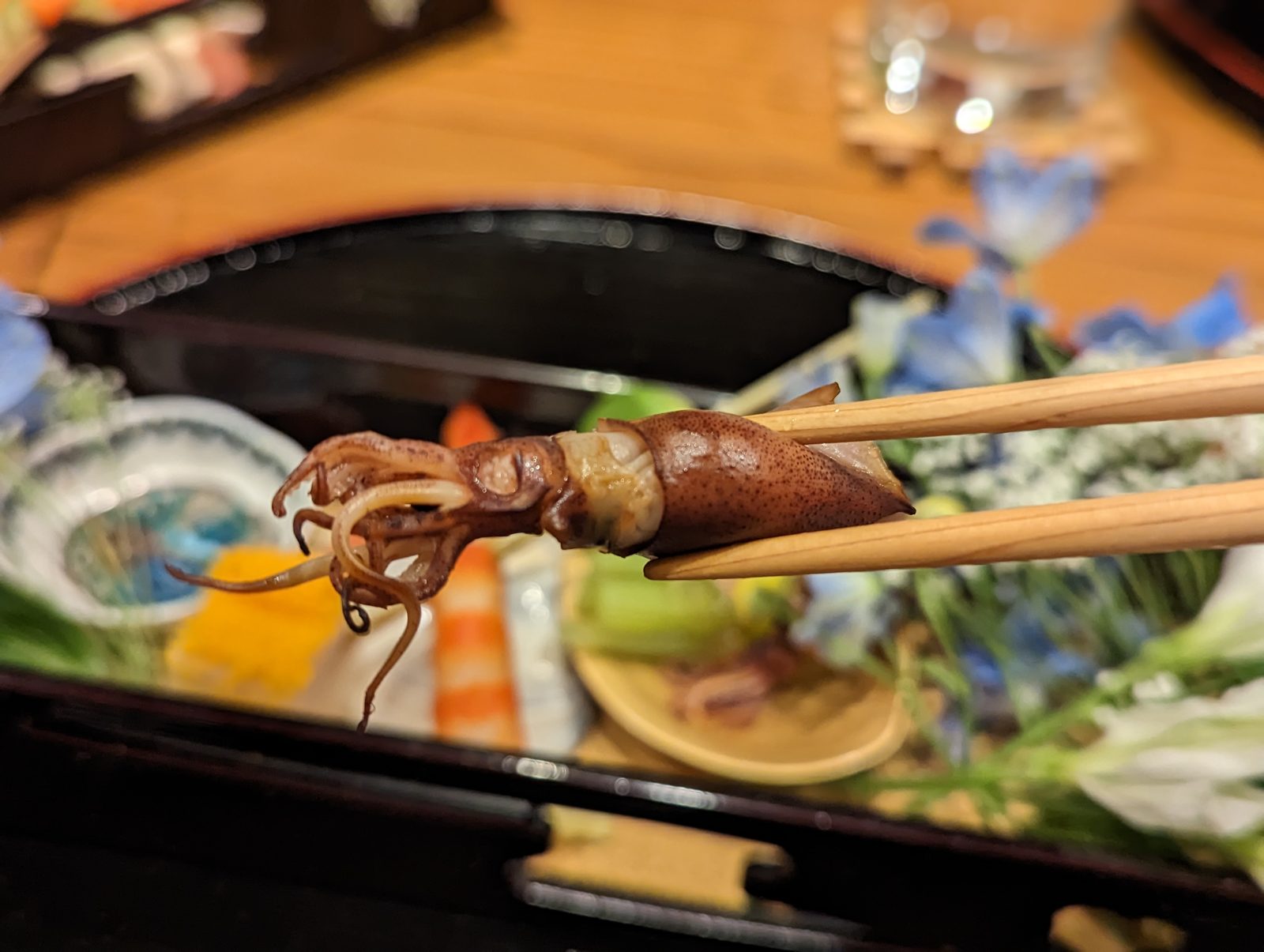 The squid, closer.